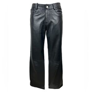 Vintage Rem Garson Straight Leg Leather Pants Black size Small / Medium
